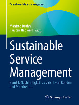 cover image of Sustainable Service Management